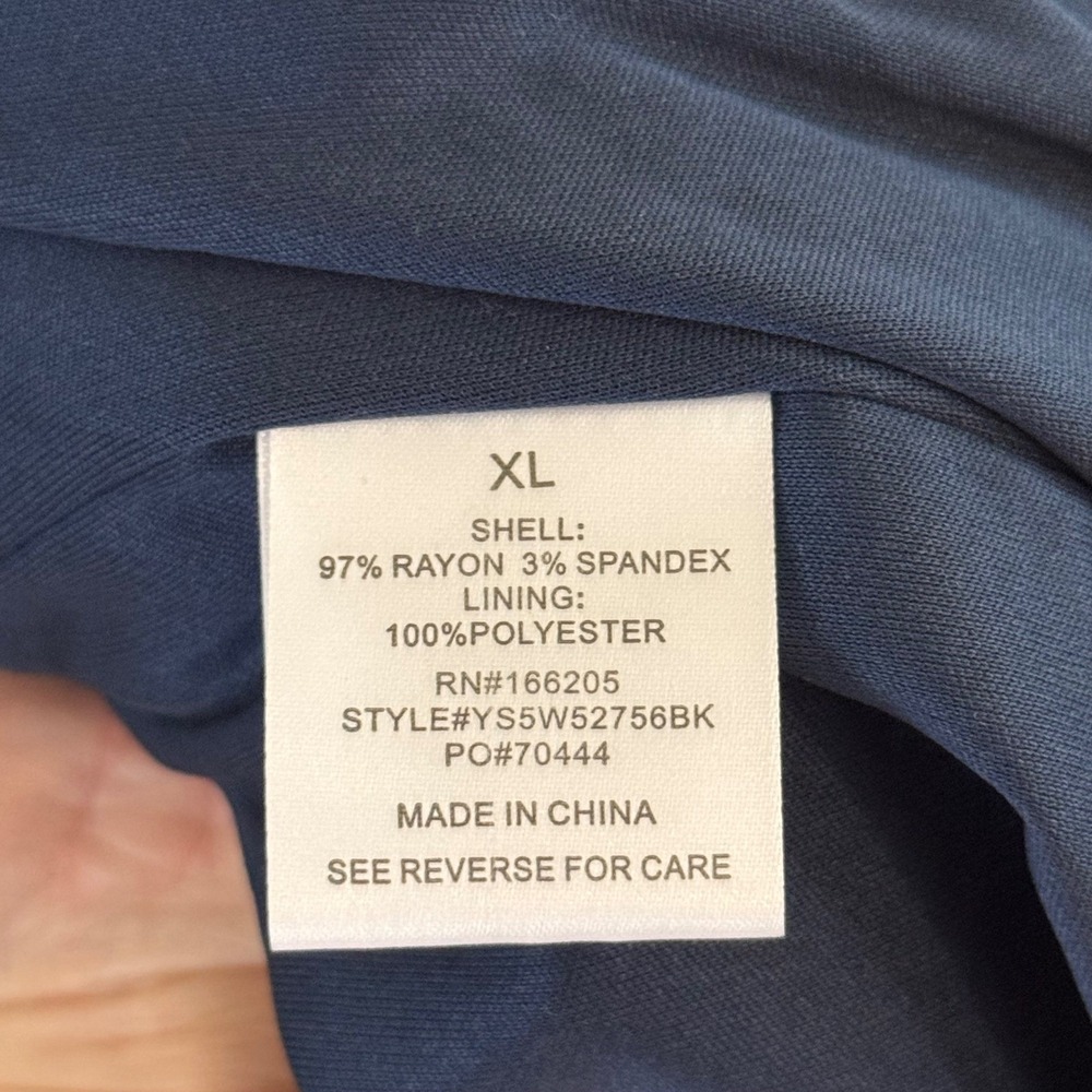 Lucky Brand Blue Medallion Print Maxi Dress, XL, Smocked Back, Pockets‎ - Picture 12 of 14